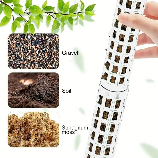 Sktrjpolfis Moss Pole Climbing Plant Stake, Modular Vertical Support for Monstera & Ivy