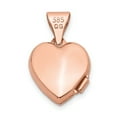 thumbnail image 3 of Rose Gold Plain Heart Locket, 3 of 5
