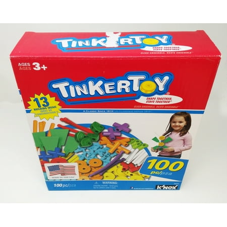 Tinkertoy Essentials Value Building Set 100pc Water Damage Box, Ages 3+