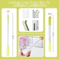 thumbnail image 4 of Juego de 8 Cepillos para Limpiar Botellas, Cepillo para Lavar Popotes con Mango Largo, Limpieza de Frascos, Termos, Biberones, Tubos y Recipientes, Cerdas Flexibles (Amarillo), 4 of 4