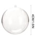 thumbnail image 3 of 5pcs DIY Bolas de plástico transparente, esferas rellenables para decoración navideña, caja de regalo para boda y fiesta, 3 of 3