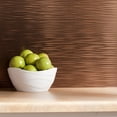 thumbnail image 5 of FASÄDE Ripple Decorative Vinyl Backsplash Panel in Oil Rubbed Bronze (6X6 Inch Sample, 5 of 5
