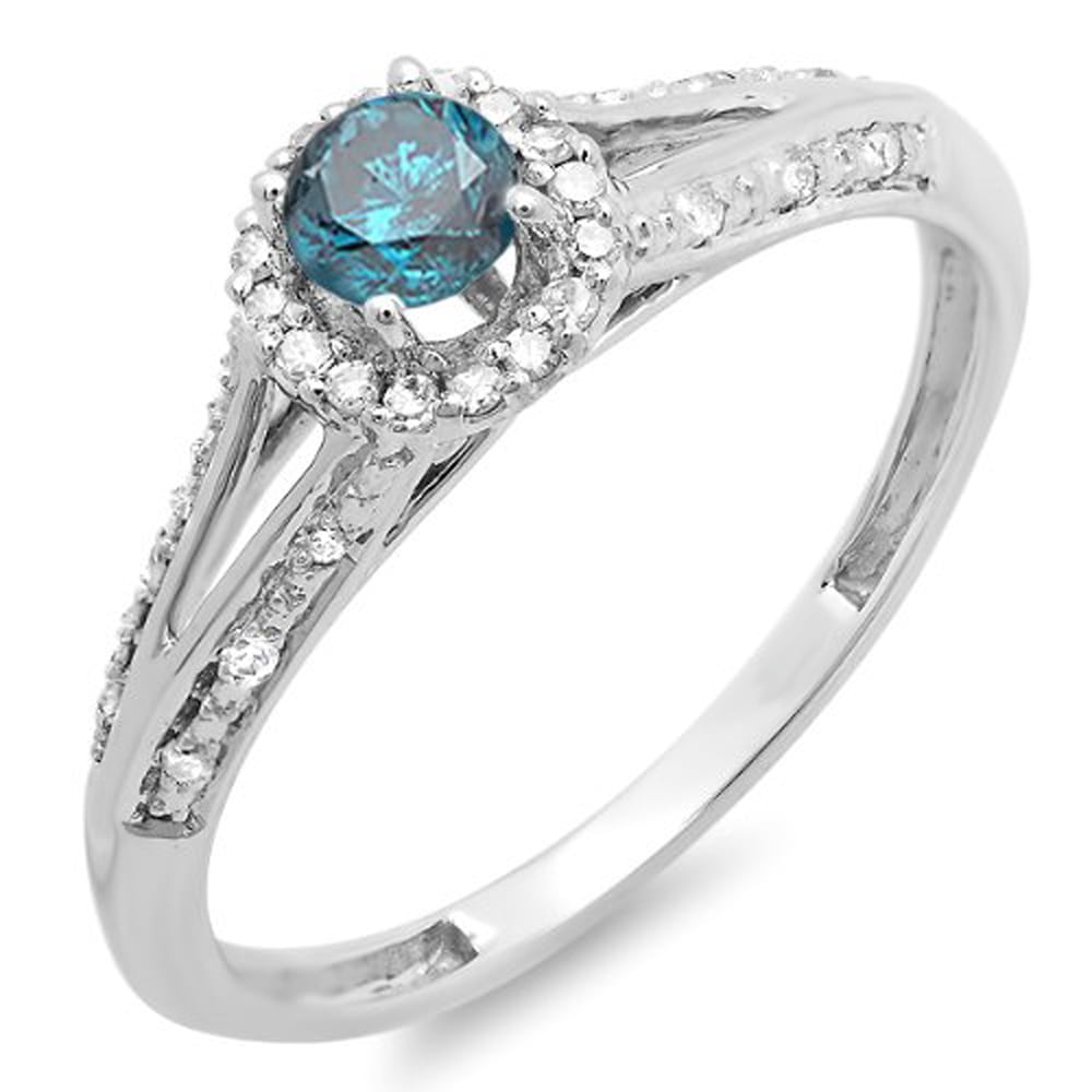 Orecchini Uomo DazzlingRock Collection: Argento Rodiato Blu Con Diamanti Tondi 0,05 Ct