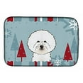 thumbnail image 2 of Carolines Treasures BB1713DDM Winter Holiday Bichon Frise Dish Drying Mat, 2 of 4