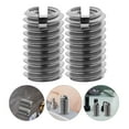 thumbnail image 2 of Shisuyan 10 Pcs Metal Thread Repair Inserts Helical Coiled Threaded Sleeves for Lamp and Mechanical Equipment Thread Repair Kit for DIY Projects, 2 of 8