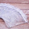 thumbnail image 4 of 100 pcs 6x5 Inch Organza Gift Bags Drawstring Organza Jewelry Pouches with Butterfly White Wedding Party Candy Favor Bags Jewelry Pouches Wrap, 4 of 7