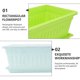 thumbnail image 3 of WASHWEPE 2Jgo Macetas De Plantas Rectangulares Con Ventilación Y Durabilidad Ideal Para Jardinería En Casa, 3 of 6