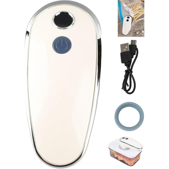 Handheld Vacuum Sealer Machine - USB Rechargeable Food Saver with Auto Stop for Food Preservation