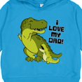 thumbnail image 3 of Inktastic I Love My Dad with Baby and Daddy Tyranasaurus Rex Toddler Hoodie, 3 of 4