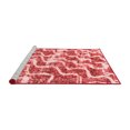 thumbnail image 2 of Ahgly Company Machine Washable Indoor Square Abstract Red Modern Area Rugs, 7' Square, 2 of 4