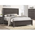 thumbnail image 2 of Contemporary Bedroom Furniture Queen Size Bed Set Dresser Mirror Nightstand Brown Finish 4pc, 2 of 4