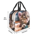 thumbnail image 2 of Naloa Playful Cat Print Lunch Box for Women Men,Insulated Lunch Bag,Lunchbox,Thermal Leakproof Cooler,Reusable Lunch Tote Bag for Work School Travel Picnic, 2 of 7