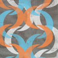 thumbnail image 2 of Goldberger, Jennifer 12x12 Black Ornate Wood Framed with Double Matting Museum Art Print Titled - Graphic Wave II, 2 of 4