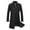 Black, variant on Men's Trench Woolen Coat Winter Stylish Long Slim Fit Luxury Wool Blend Topcoat Business Down Jacket Gray