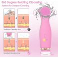 thumbnail image 2 of Face Brush, 5 In 1 Recharable 360 Rotat And Electric Silic Care Face Brush, Exfoliating Brush For Deep, 2 of 2