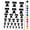 Black, variant on Liberty Bell Philadelphia Landmark United States of America Water Resistant Temporary Tattoo Set Fake Body Art Collection - Orange
