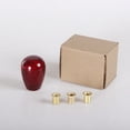 thumbnail image 6 of Carbon Fiber Shift Knob Short Duck Egg Shape Black Silver Red For General Fit, 6 of 9