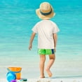 thumbnail image 4 of FORMRS Boys Rash Guard Short Sleeves Swim Shirt Quick Dry UPF 50+ Sun Protection, Sizes 3-12T, Blue Butterflies, 4 of 6