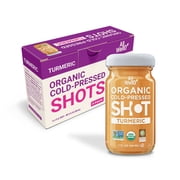 AllWellO Organic, Cold Pressed Turmeric Shots, 2 fl oz Glass Bottles, 3 Pack