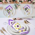 thumbnail image 3 of Purple Lemons Cloth Napkins, Summer Watercolor Italian Style Flower Washable and Reusable Dinner Napkins Set of 6, Table Napkin for Kitchen Party Birthday Wedding Hotel Housewarming 20"x20", 3 of 9
