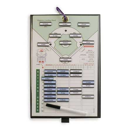 Athletic Specialties Flag Football Belt Coacher Magnetic Baseball Line-Up Board, Coacher Magnetic Baseball Players line-up board is 8-1/2 x 14. By Athletic Specialties ()