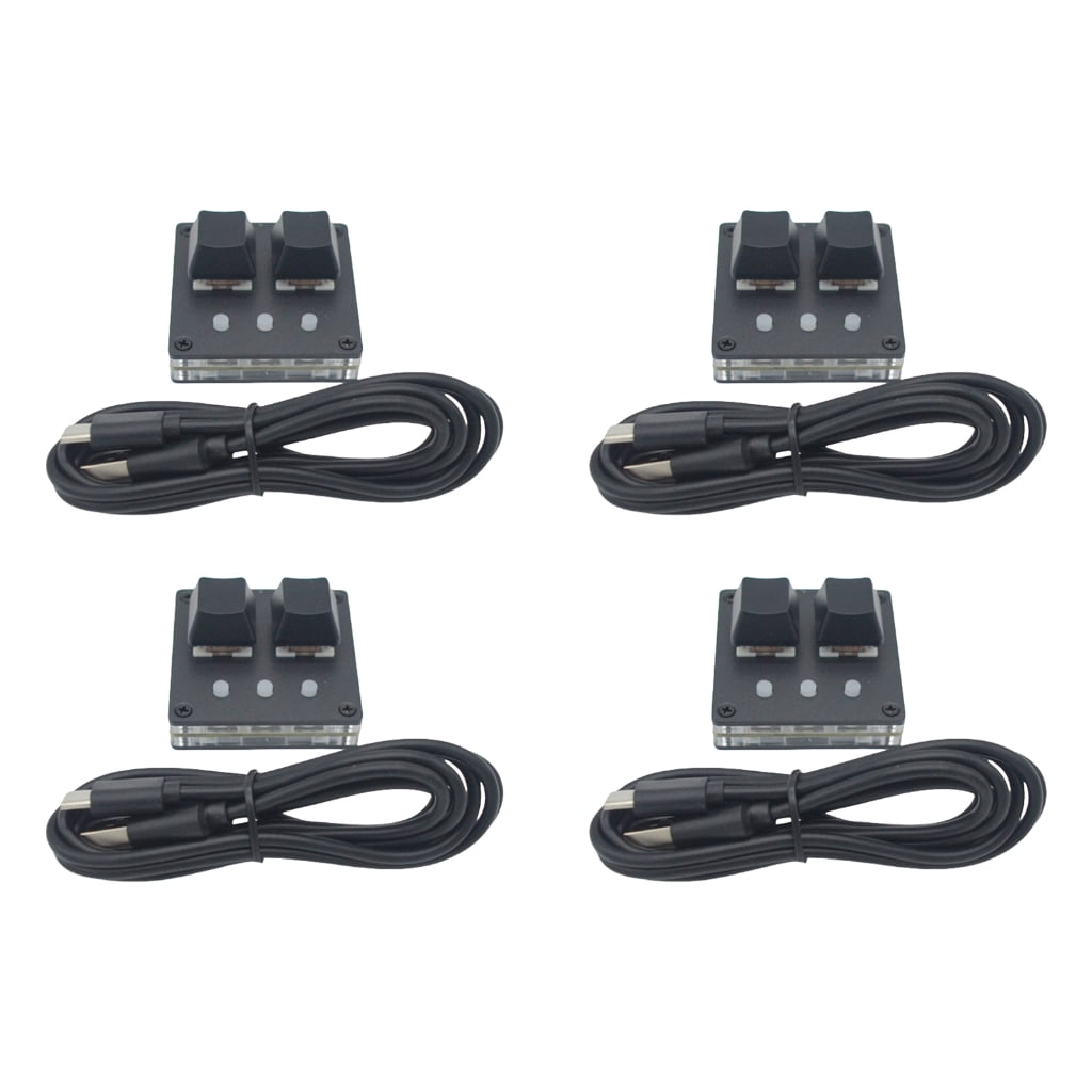2Key Mini Mechanical Keyboard Color Switches Optional with Lighting Customizable