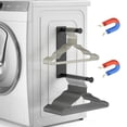 thumbnail image 1 of Apilador organizador de perchas, soporte magnético para perchas, estante de almacenamiento extensible mejorado para lavadora, armario y lavandería, 1 of 5