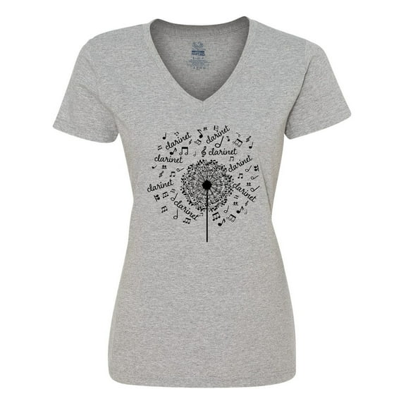 Inktastic Clarinet Player Music Gift Women's V-Neck T-Shirt