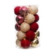 thumbnail image 2 of 25 bolas navideñas para colgar en el árbol de Navidad, decoraciones navideñas novedosas. Oro burdeos, 2 of 9