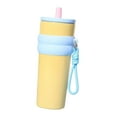 thumbnail image 1 of Vaso térmico de acero inoxidable portátil de alto rendimiento de 710 ml a prueba de fugas deportivo amarillo, 1 of 9