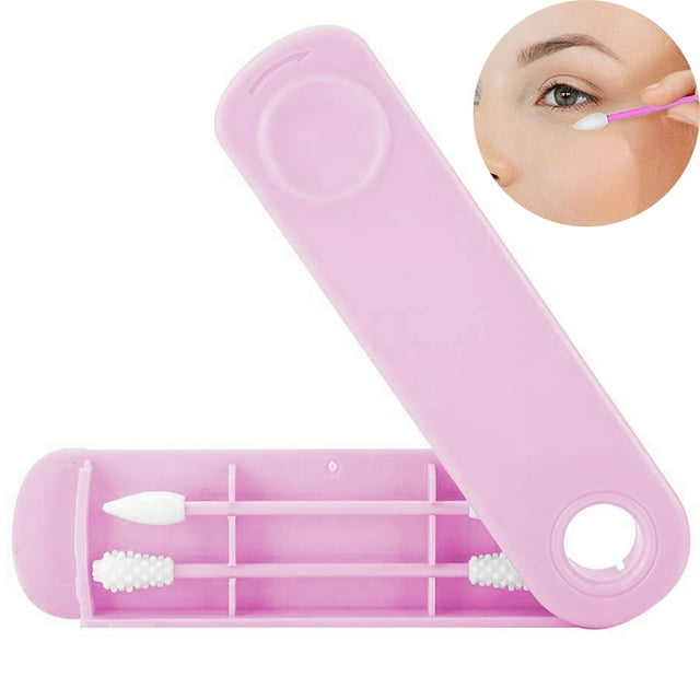 Écouvillon Réutilisable, Dernier Écouvillon Durable Écouvillons Réutilisables Écouvillon d'Oreille en Silicone pour le Nettoyage, Maquillage