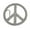 Peace Sign Die-Cut Silver with Rhinestones, variant on New Men Women Peace Sign Belt Buckle Symbol Dove Peace-Lover-Keeper Black Metal