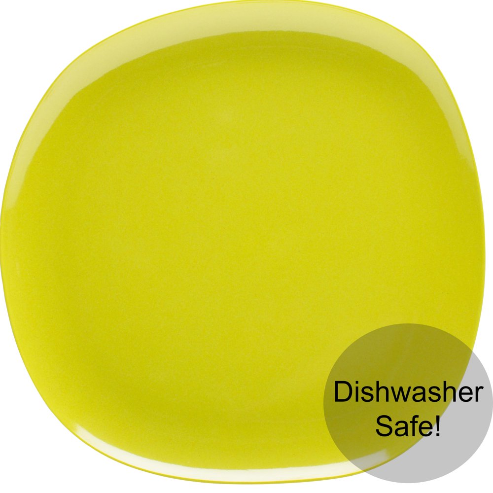 Zak Designs Moso DishwasherSafe Bamboo Melamine Plates Kiwi Walmart