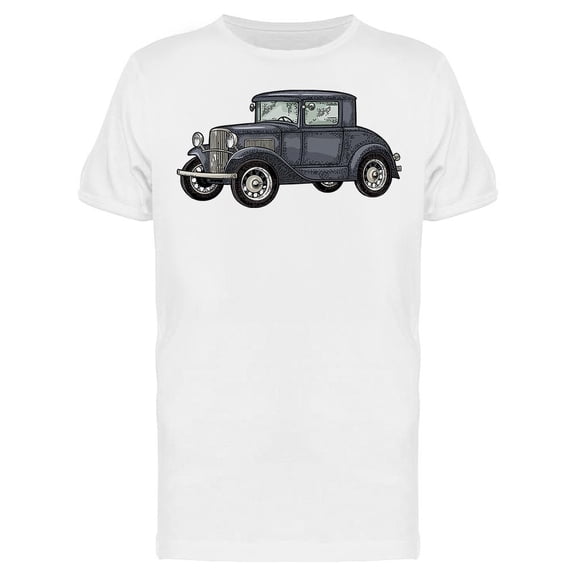 Retro Car Coupe T-Shirt Men -Image by Shutterstock, Male Small