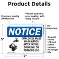 thumbnail image 2 of (2 Pack) Employees Must Wash Hands After Sign, 2 of 7