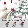 thumbnail image 4 of Christmas Shower Curtain, Colorful Christmas Tree Shower Curtains for Bathroom, Red Green Winter Holiday Shower Curtain, Merry Christmas Xmas Pine Fabric Cloth Bath Decor Curtain, 72x72 Inch, 4 of 6