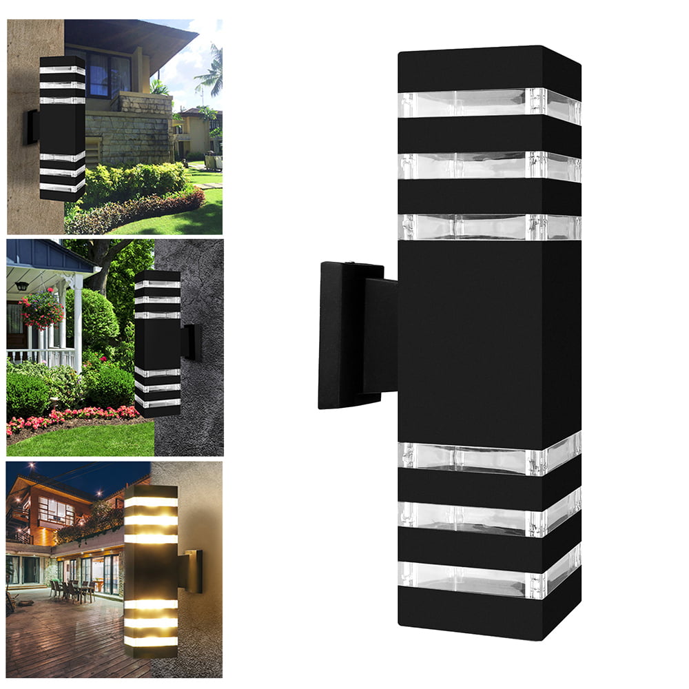 Outdoor LED Exterior Wall Light Sconce Waterproof UP Down Dual Head Wall Lamp