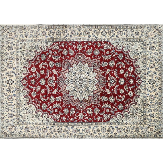 Ahgly Company Indoor Rectangle Traditional Chestnut Brown Medallion Area Rugs, 5' x 8'