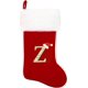 thumbnail image 2 of Medias navideñas YZhouD de 20 pulgadas con monograma de terciopelo rojo y puños de felpa blanca súper suaves, bordadas, clásicas y personalizadas, para decorar las fiestas familiares (letra M), 2 of 2