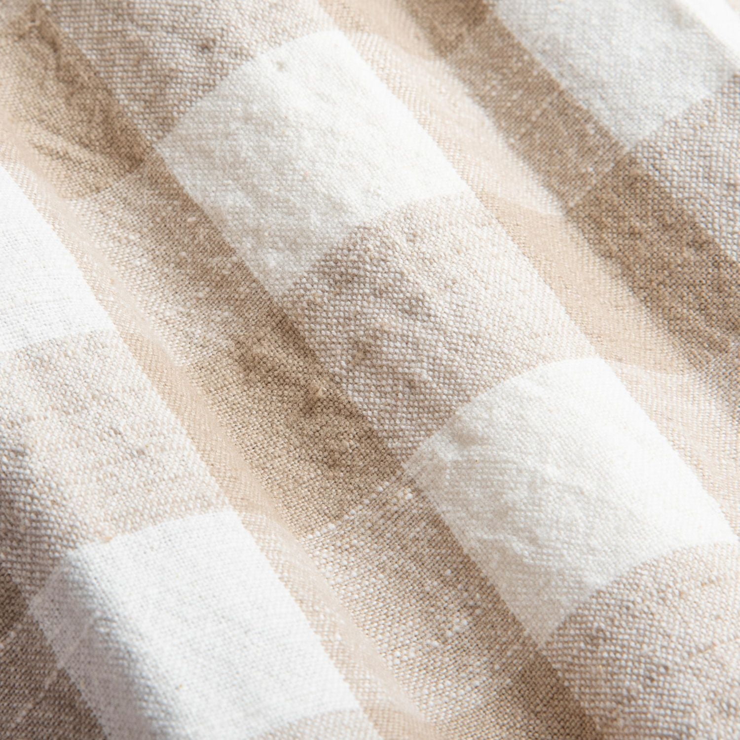 FRAÎCHE Spring Taupe Gingham Kitchen Towels, 3 Pack, One Size