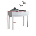 thumbnail image 3 of Room Designs Console Table White Modern Rectangle, 3 of 8