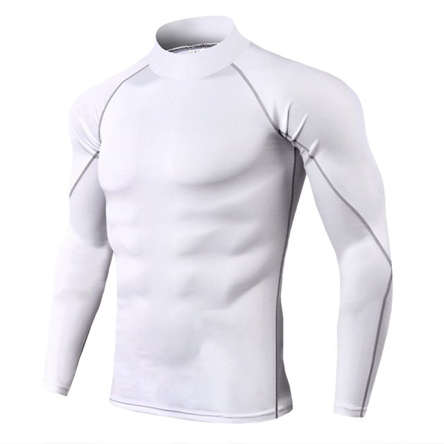 Men's Breathable Sports Winter Underwear Base Layer Topstight-fitting Long-sleeved Quick-Drying Fitness Top