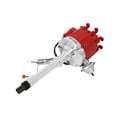 thumbnail image 3 of MSD Ignition Distributor 8365 Pro-Billet; For Use With Chevy V8 Engines; With Ignition Control Module; Vacuum and Mechanical Advance; With Iron Gear; Red Cap With HEI/Male Posts, 3 of 5