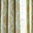thumbnail image 5 of Magdelena Jade & Gold Designer Damask Curtain (1 Panel), Magdelena Jade & Gold, 50W X 108L, 5 of 6