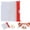 Red, variant on 3PC Reusable Zippered Pill Pouch with Slide Lock Travel Pill Case for Medicine, Qtips & Small Items Compact Pill Bags for Trave Orange
