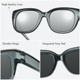 thumbnail image 5 of TINHAO Polarized Sunglasses Fit Over Glasses for Women Square Wear Over Sunglasses UV Protection Lightweight, 5 of 7