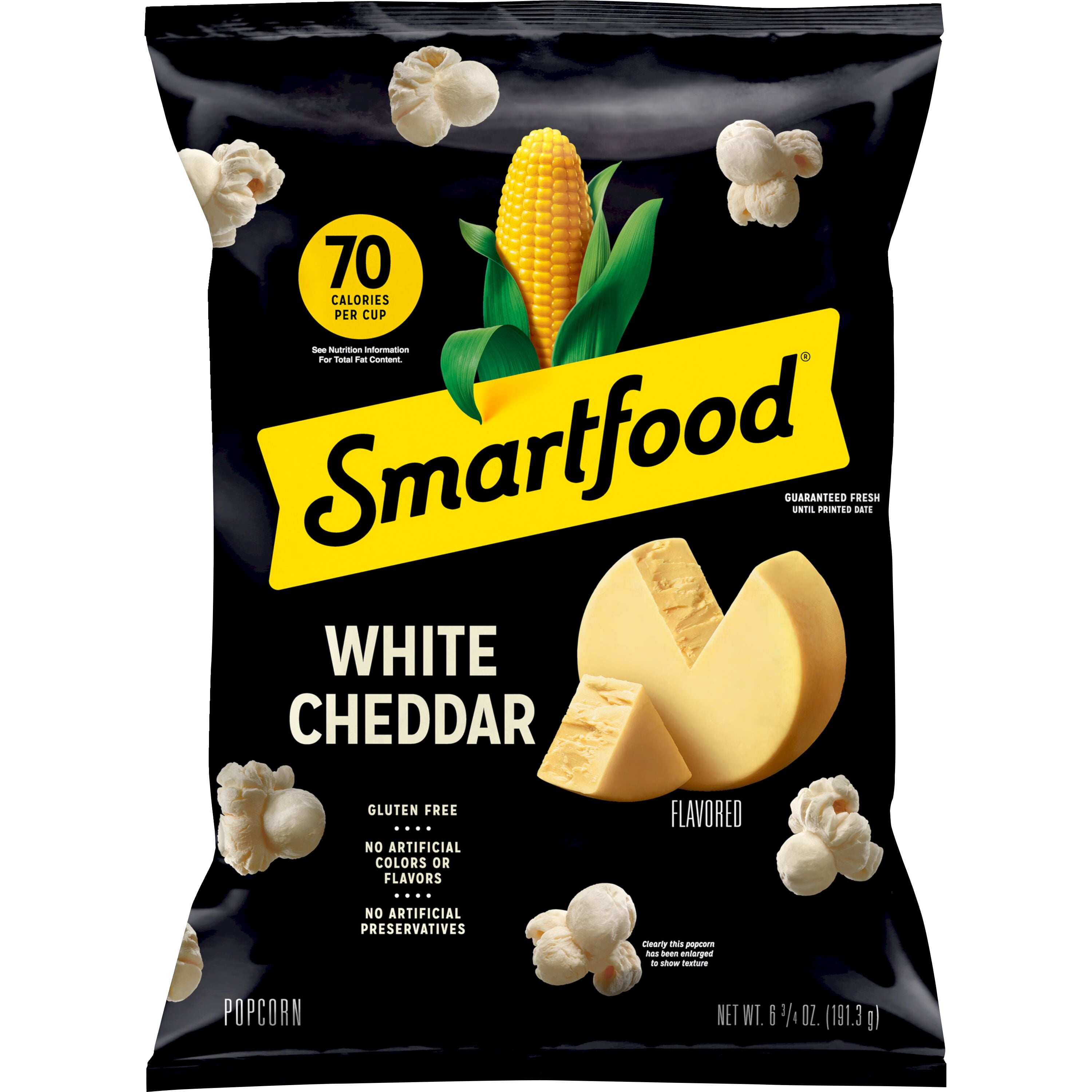 (5 pack) Smartfood Popcorn, White Cheddar, 6.75 oz Bag