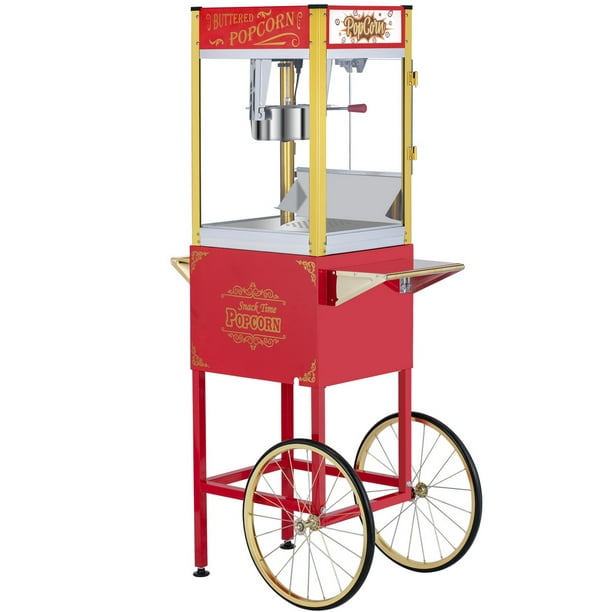 Clearance Sale Nostalgia Vintage 8 Ounce Professional Popcorn And Concession Cart 59 Tall Makes 40 Cups Of Popcorn Kernel Measuring Cup Red Walmart Com Walmart Com