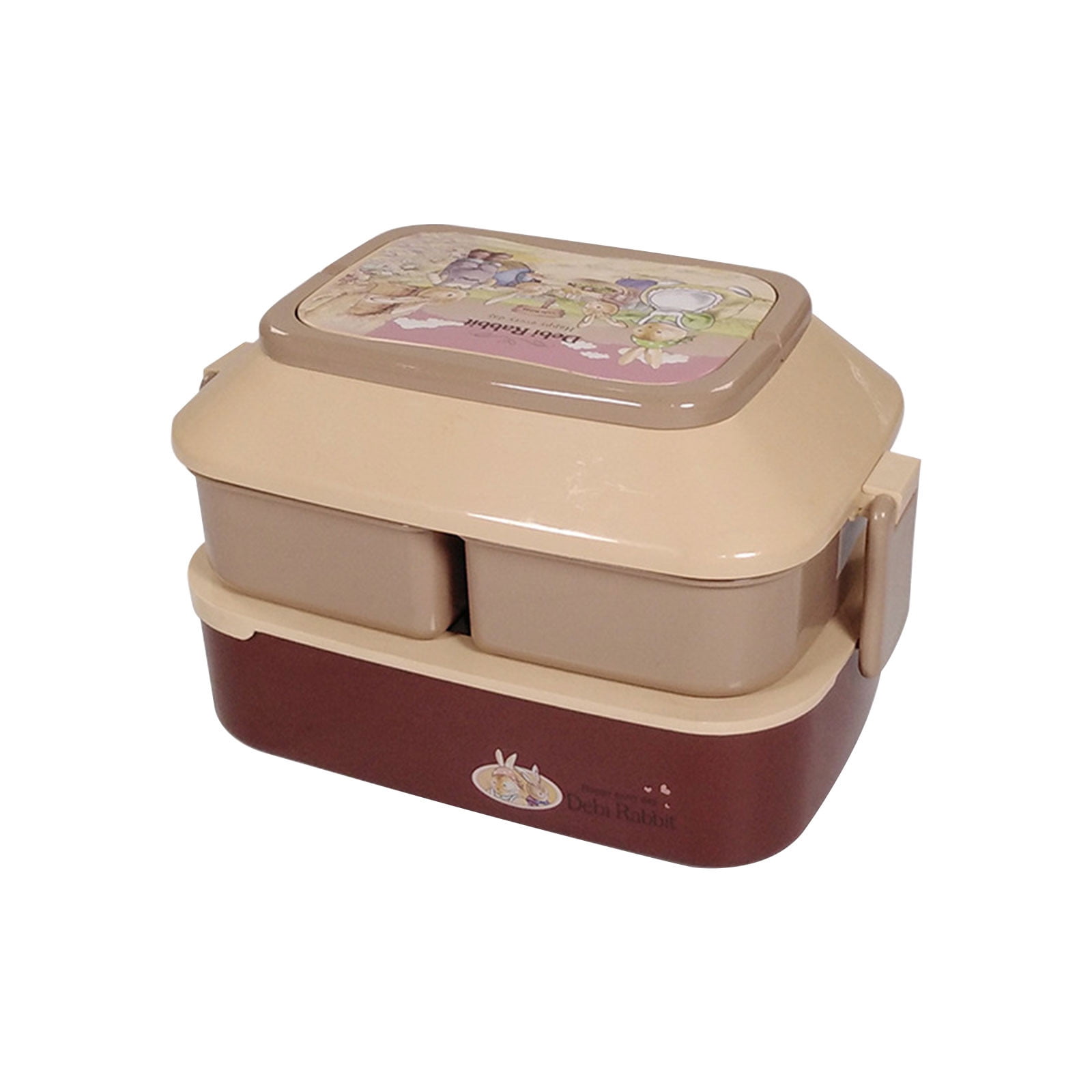 Fridja Stainless Steel Lunch Box Student Insulation Work Lunch Box  Double-Layer Portable Large-Capacity Multi-Layer Lunch Box 