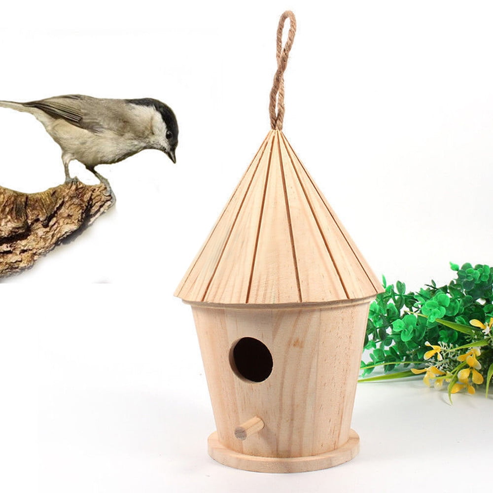Mini Wooden Bird House Nest Dox Nest House Bird Box Wooden Birdhouse Decor Home 
